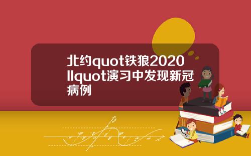 北约quot铁狼2020IIquot演习中发现新冠病例
