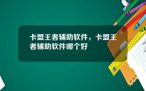 卡盟王者辅助软件，卡盟王者辅助软件哪个好