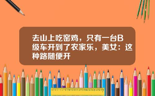 去山上吃窑鸡，只有一台B级车开到了农家乐，美女：这种路随便开