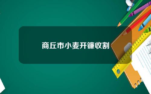 商丘市小麦开镰收割