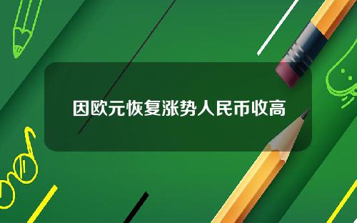 因欧元恢复涨势人民币收高
