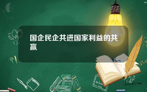 国企民企共进国家利益的共赢