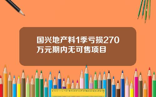 国兴地产料1季亏损270万元期内无可售项目