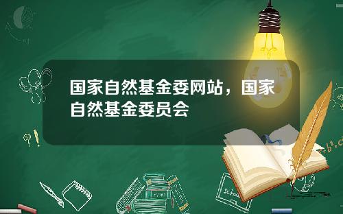 国家自然基金委网站，国家自然基金委员会