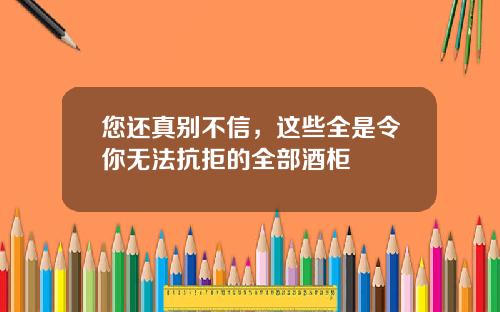 您还真别不信，这些全是令你无法抗拒的全部酒柜