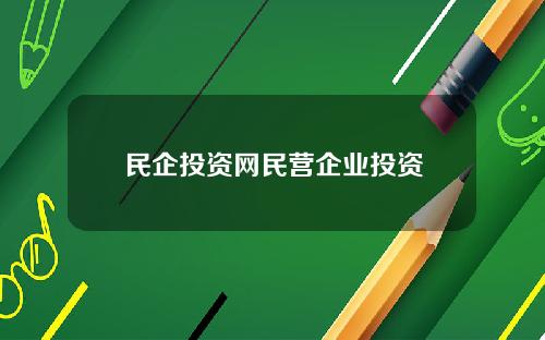 民企投资网民营企业投资