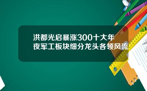 洪都光启暴涨300十大年夜军工板块细分龙头各领风流