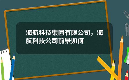 海航科技集团有限公司，海航科技公司前景如何