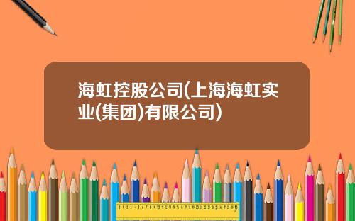 海虹控股公司(上海海虹实业(集团)有限公司)