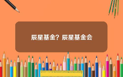 辰星基金？辰星基金会