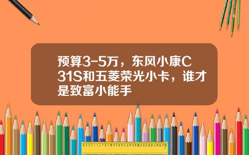 预算3-5万，东风小康C31S和五菱荣光小卡，谁才是致富小能手