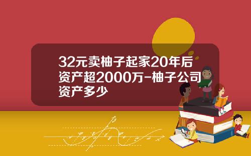 32元卖柚子起家20年后资产超2000万-柚子公司资产多少