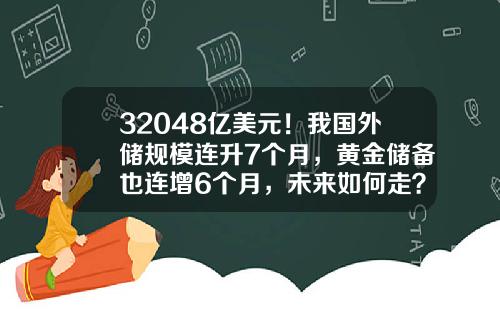 32048亿美元！我国外储规模连升7个月，黄金储备也连增6个月，未来如何走？-中国外汇储备现在有多少