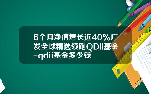 6个月净值增长近40%广发全球精选领跑QDII基金-qdii基金多少钱