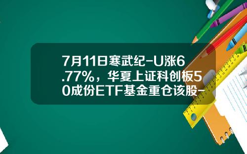 7月11日寒武纪-U涨6.77%，华夏上证科创板50成份ETF基金重仓该股-华夏300基金