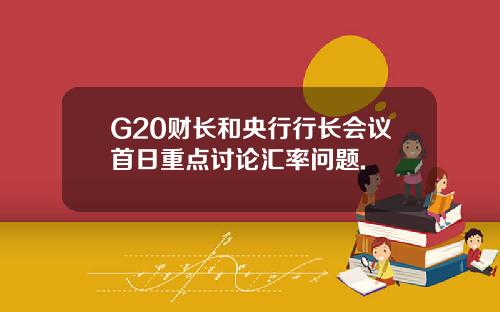 G20财长和央行行长会议首日重点讨论汇率问题.