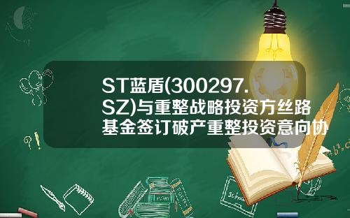 ST蓝盾(300297.SZ)与重整战略投资方丝路基金签订破产重整投资意向协议-丝路基金有限责任公司