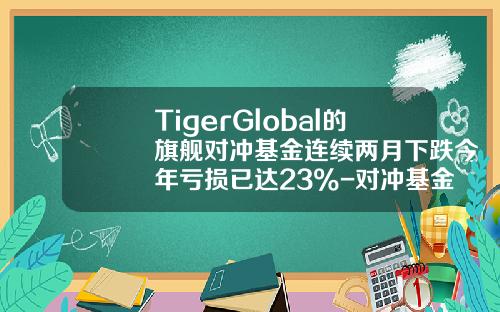 TigerGlobal的旗舰对冲基金连续两月下跌今年亏损已达23%-对冲基金亏损