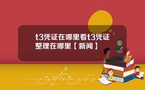 t3凭证在哪里看t3凭证整理在哪里【新闻】
