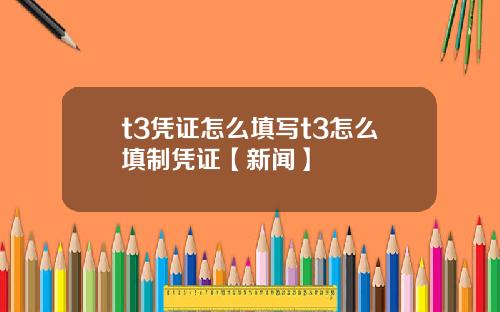 t3凭证怎么填写t3怎么填制凭证【新闻】