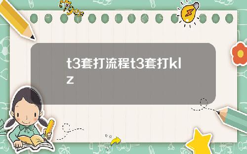 t3套打流程t3套打klz