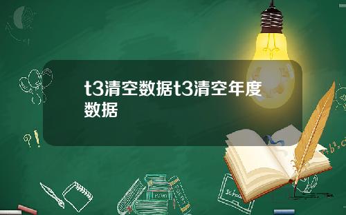 t3清空数据t3清空年度数据