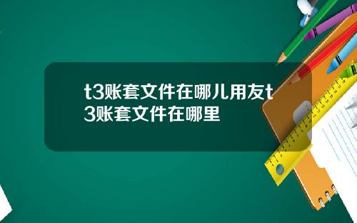 t3账套文件在哪儿用友t3账套文件在哪里