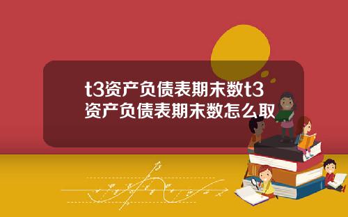 t3资产负债表期末数t3资产负债表期末数怎么取
