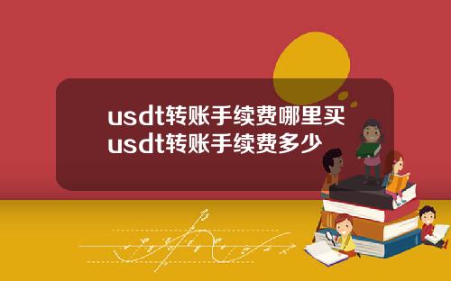 usdt转账手续费哪里买usdt转账手续费多少