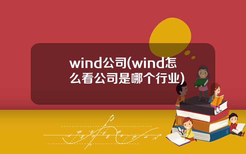 wind公司(wind怎么看公司是哪个行业)