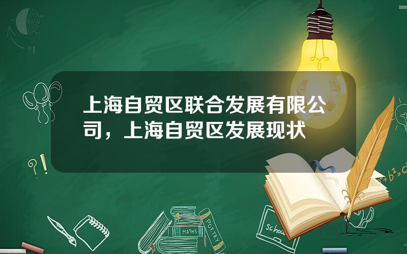 上海自贸区联合发展有限公司，上海自贸区发展现状