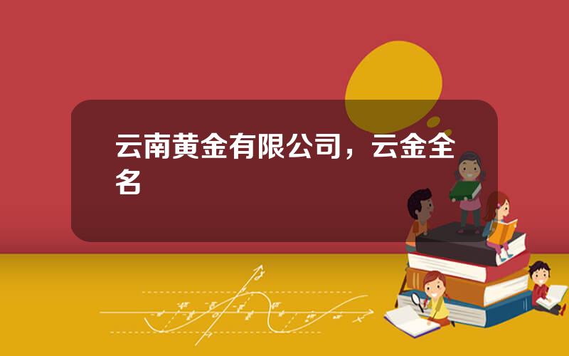 云南黄金有限公司，云金全名
