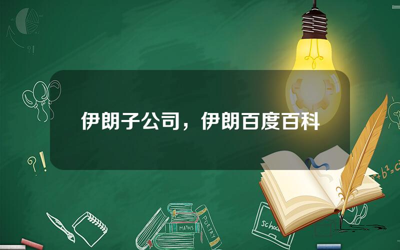 伊朗子公司，伊朗百度百科