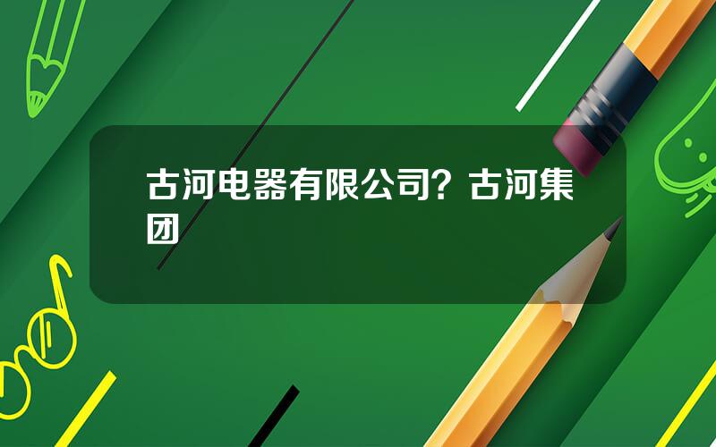 古河电器有限公司？古河集团