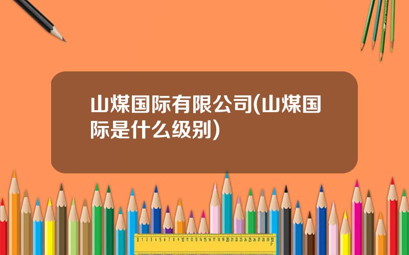 山煤国际有限公司(山煤国际是什么级别)