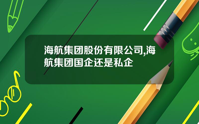 海航集团股份有限公司,海航集团国企还是私企
